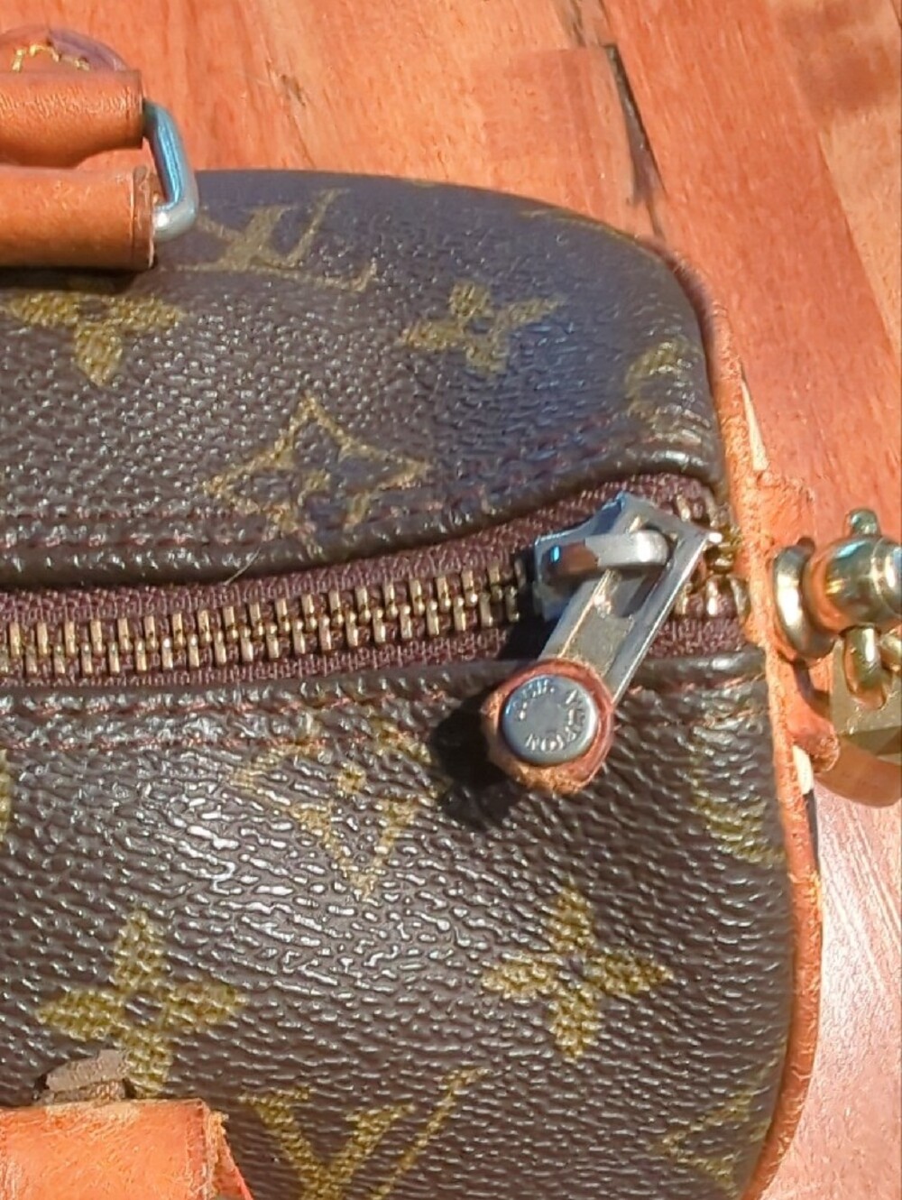 Authentic Custom LV Speedy 25 Brown with Gold Crown Accent - Picture 5 of 17